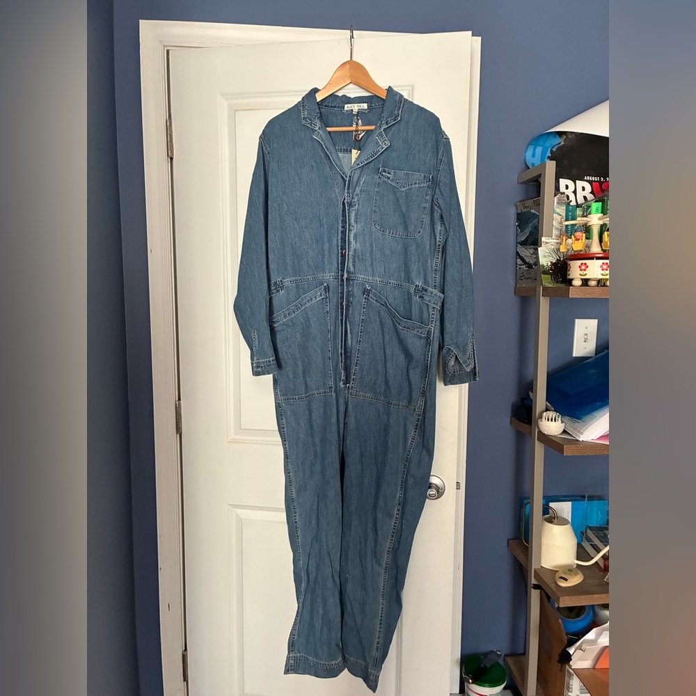 Alex Mill denim jumpsuit NWT XL